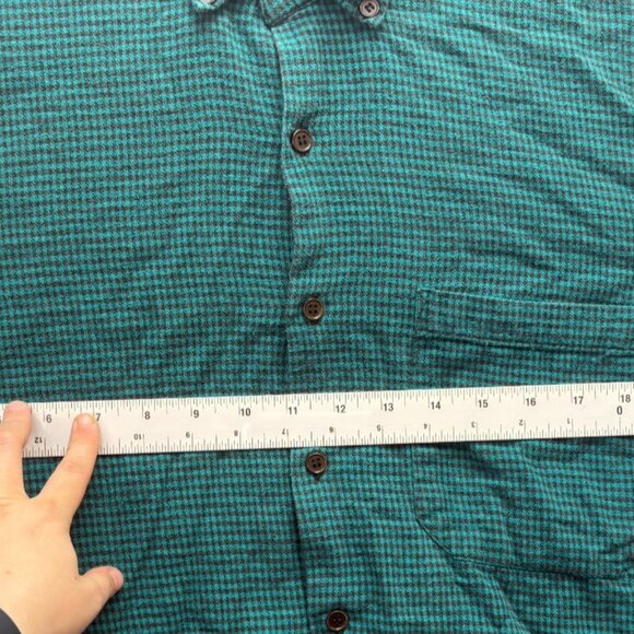 Vintage Northwest Green and Black Plaid Flannel Shirt Men’s L - Picture 4 of 6